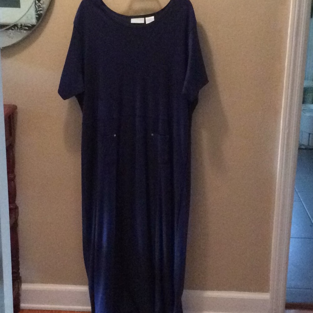 Navy blue maxi dress - Picture 2 of 4